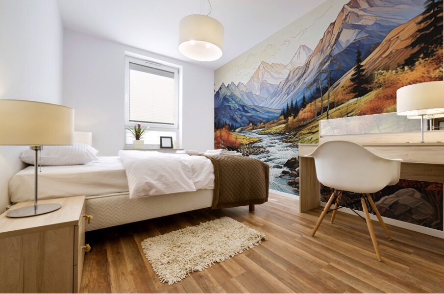 Peaceful Mural print