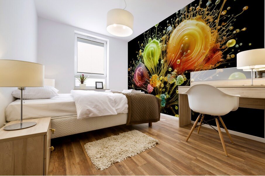Jelly Fireworks Mural print