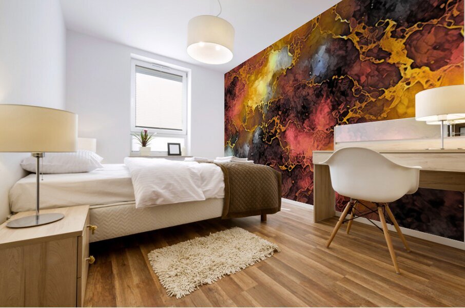 Burning Marble Mural print