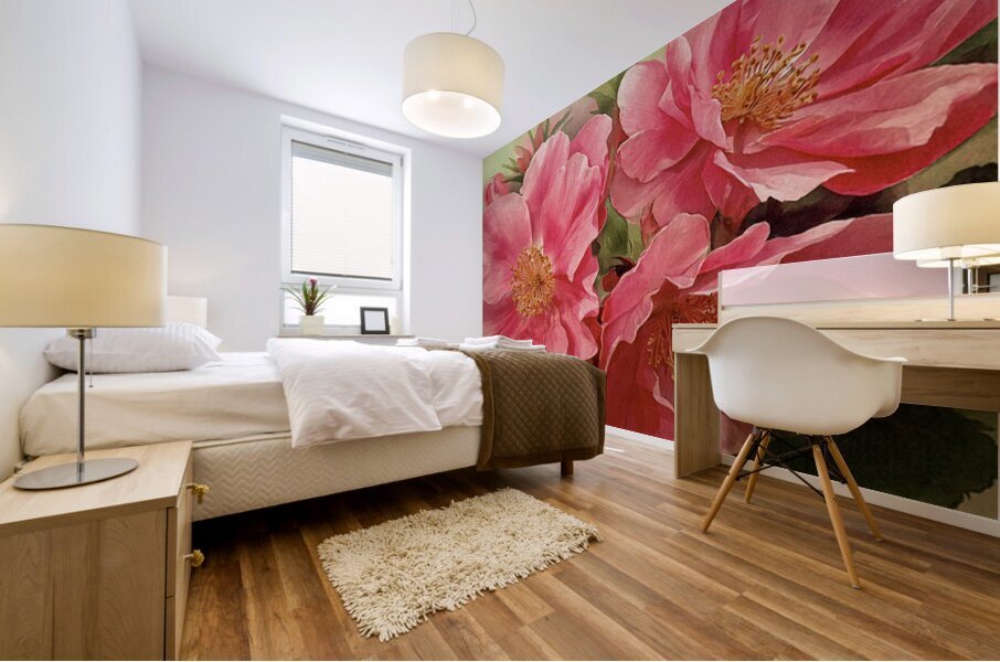 Alberta Wild Roses Mural print
