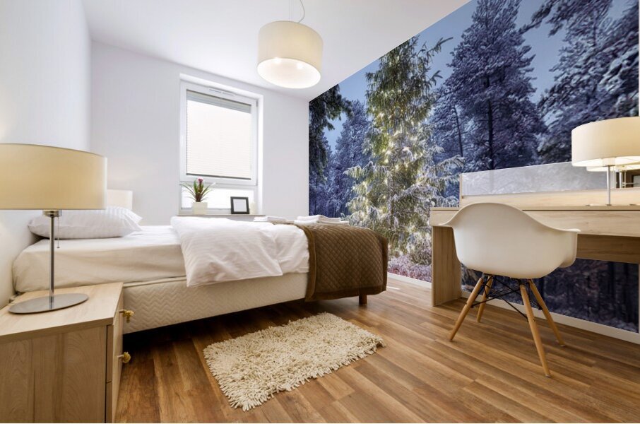 Gifts Under the Tree Mural print