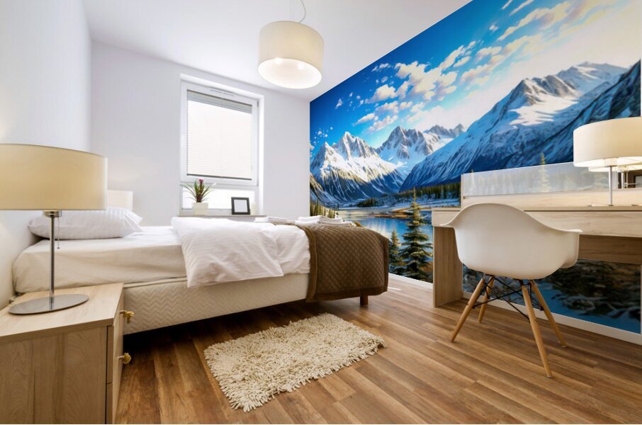 Spring in Alaska Mural print