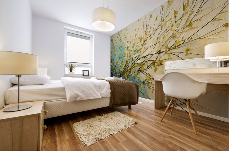 Gold Does Grow On Trees Mural print