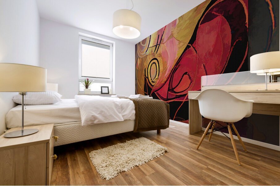 Whimsical Scream Mural print
