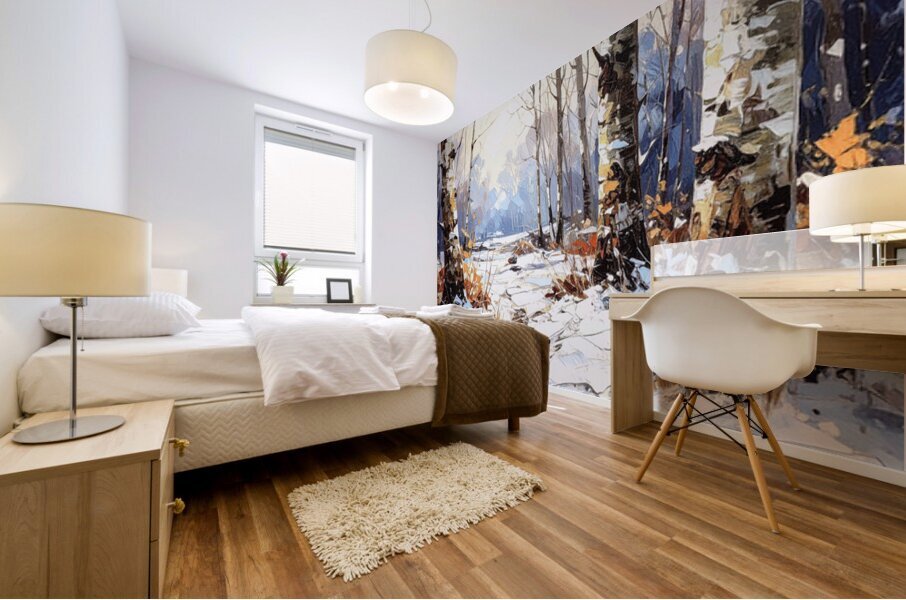 Birch Tree Bottoms Mural print