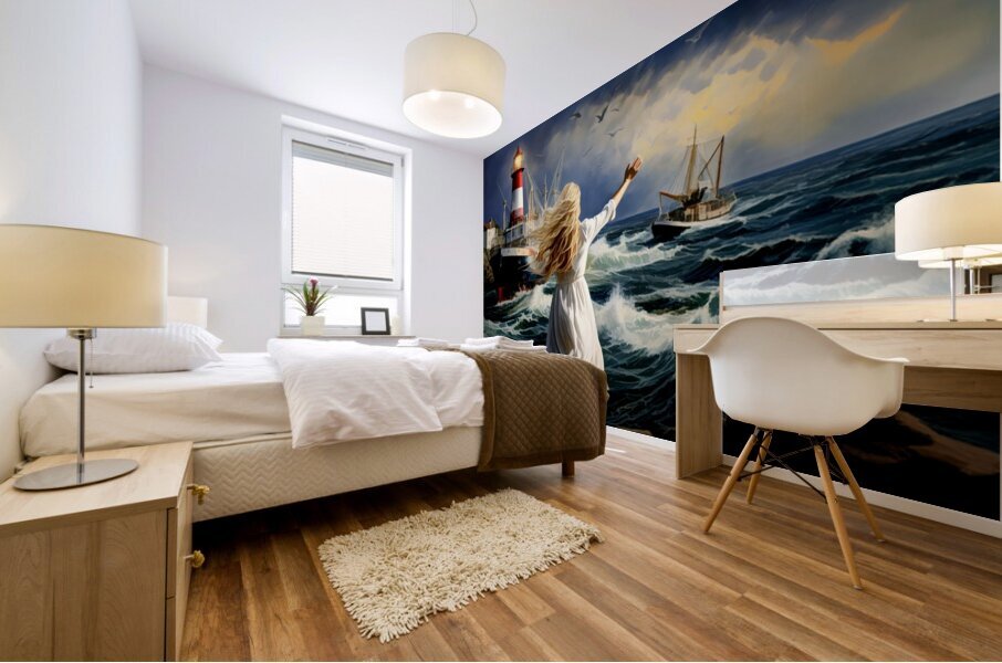 The Long Desperate Wait Mural print