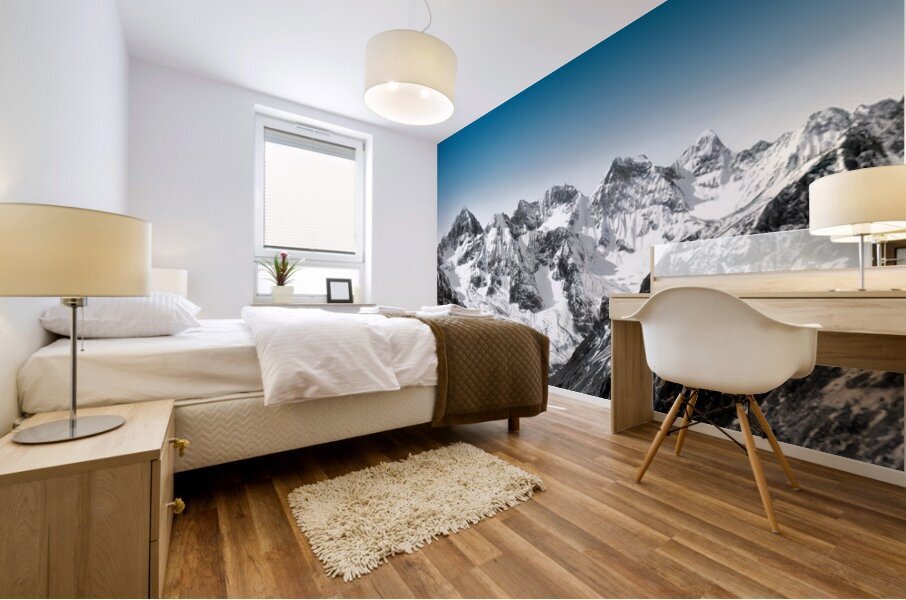 Overlooking the Rockies Mural print