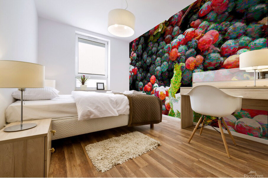 Grapes Just Picked Mural print
