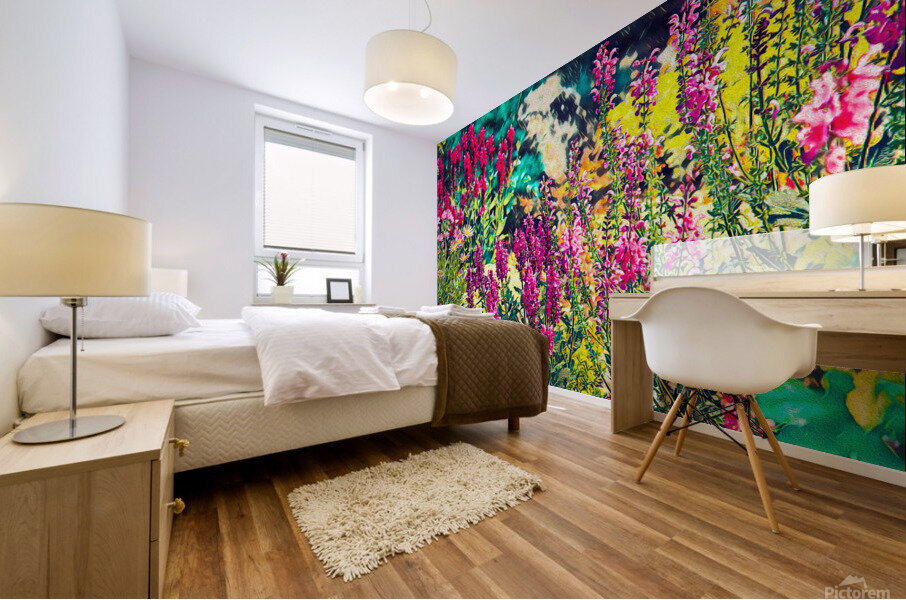 Abstract Flowers Without Limits Mural print