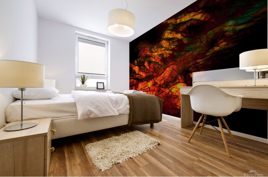 Clutching Hands Mural print