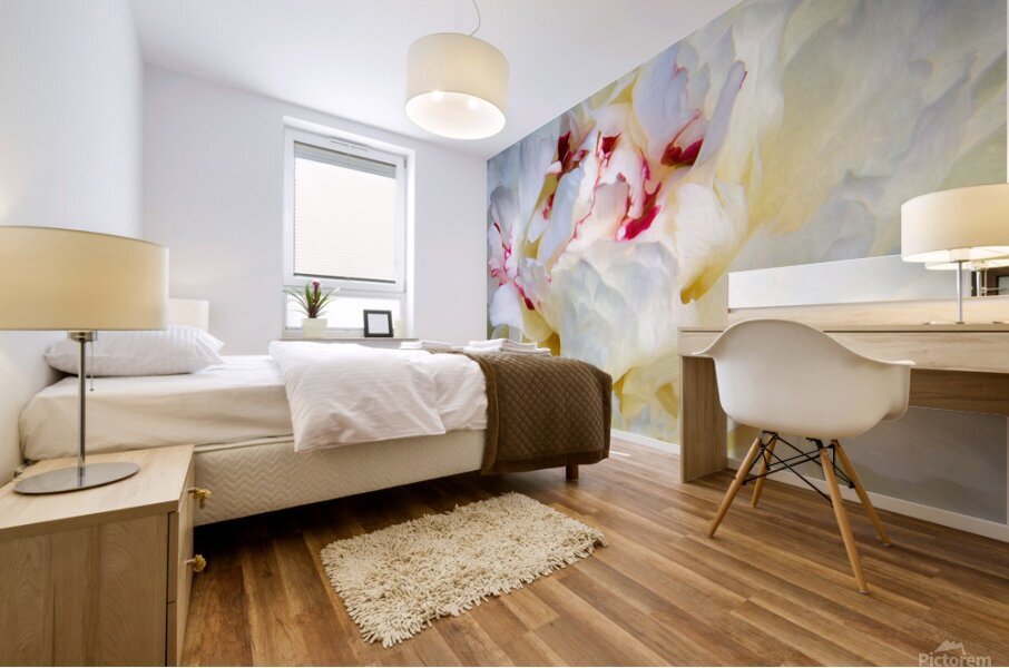 Peony Really Close Up Mural print
