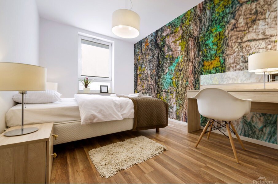 Beautiful Tree Bark Mural print