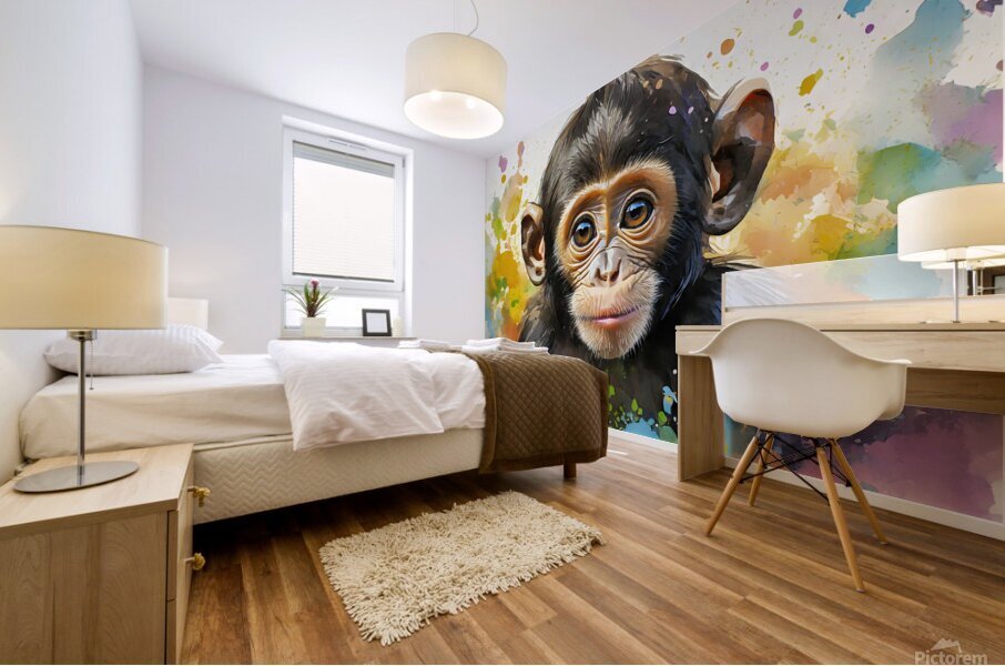 Monkey Business Mural print