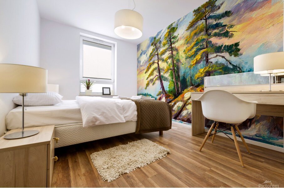 Muskoka Pine Trees Mural print