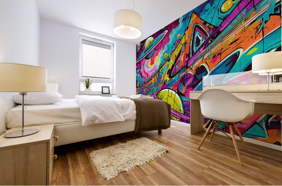 Graffiti Mural  Mural print