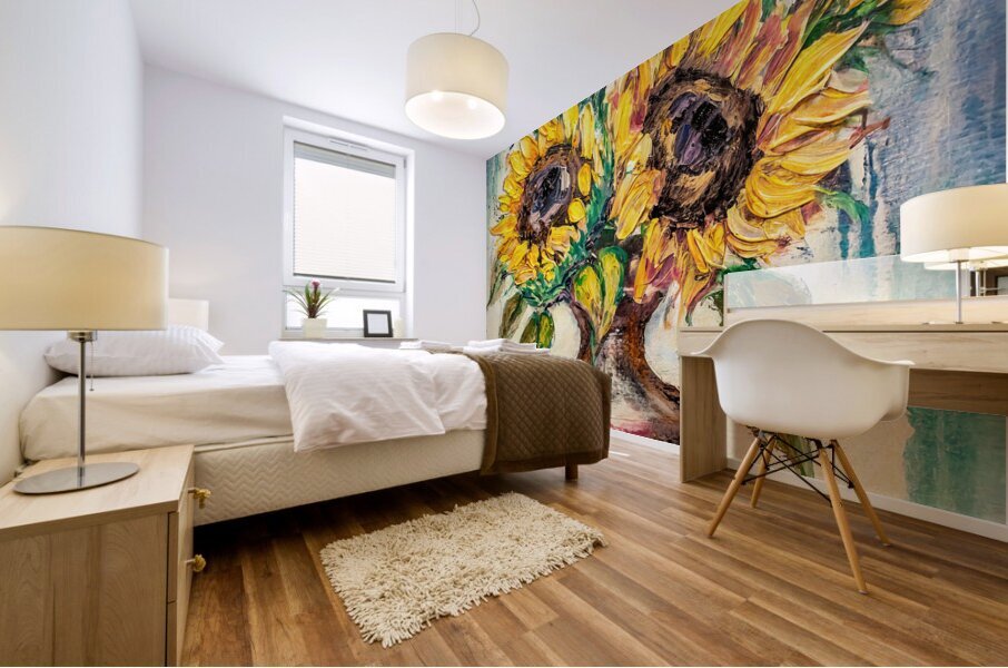 Sunflowers Mural print