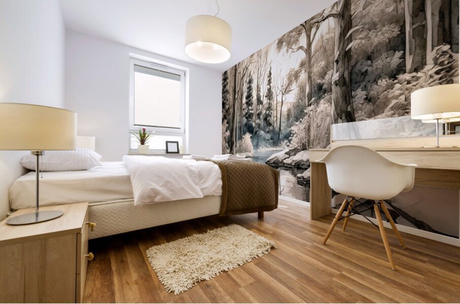Winter Landscape Mural print