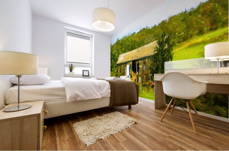 My Love of Old Barns Mural print