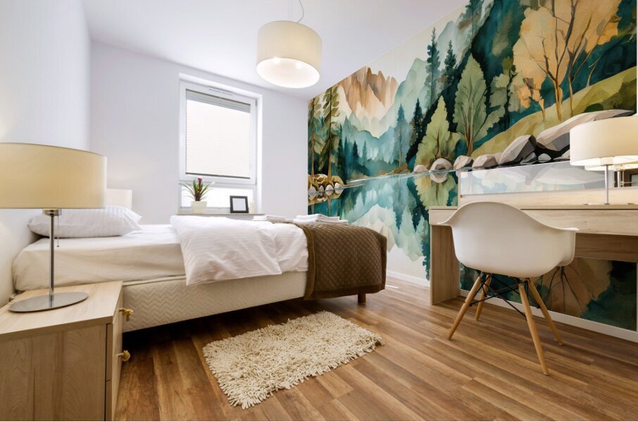 Colors of Clean and Fresh Mural print