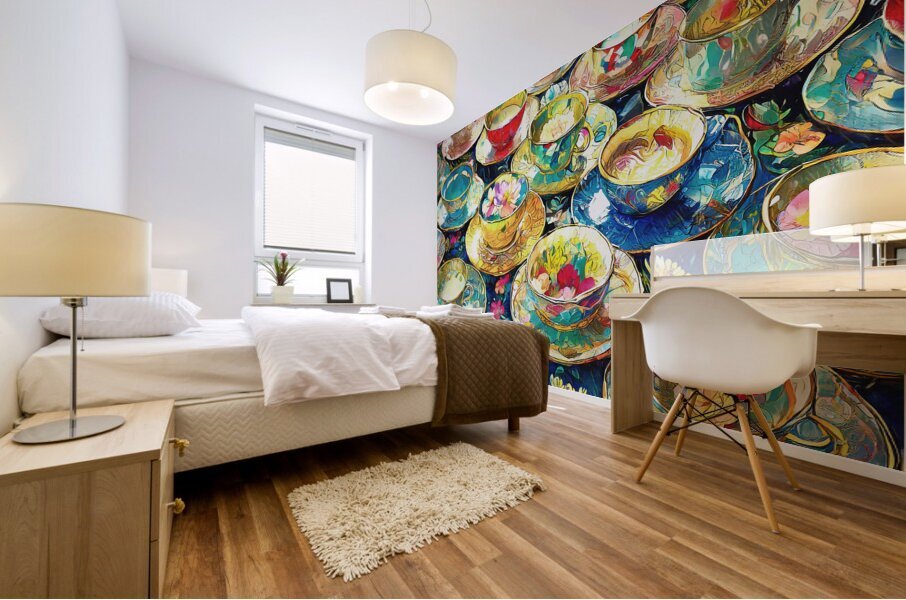 China Cups and Saucers Mural print
