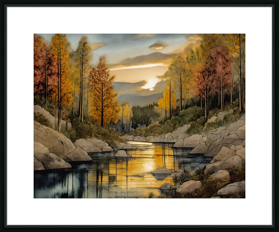 Evening in the Forest Picture Frame print