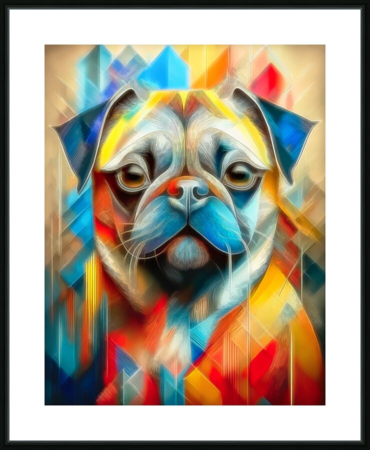 Not Your Average Pug Picture Frame print