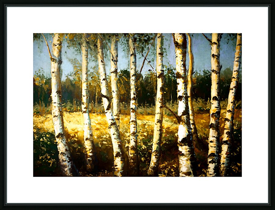Birch Tree Teens Picture Frame print