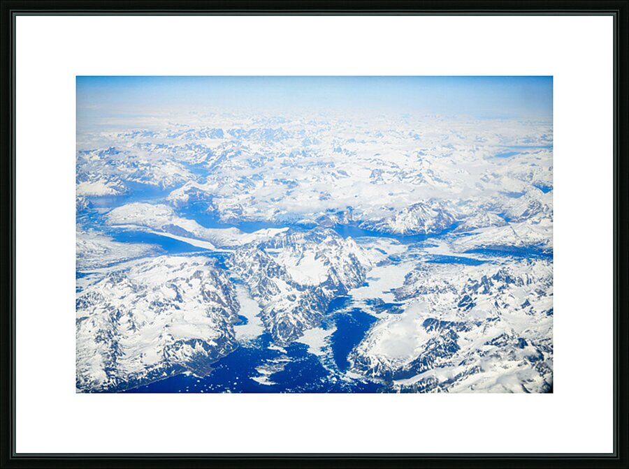 Flying Over Greenland Picture Frame print