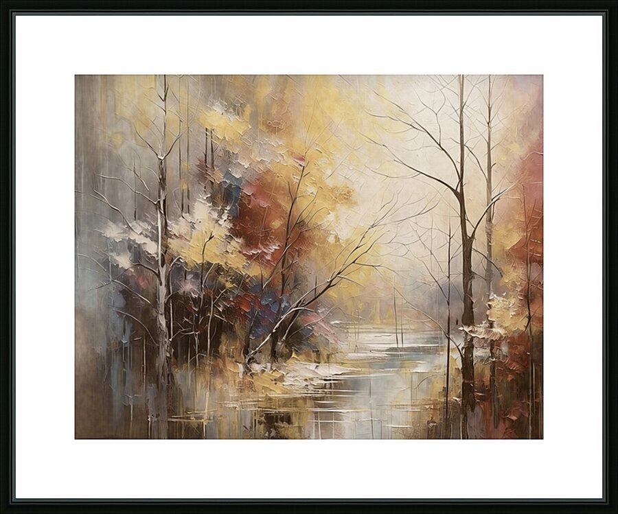 Small Fall River Picture Frame print