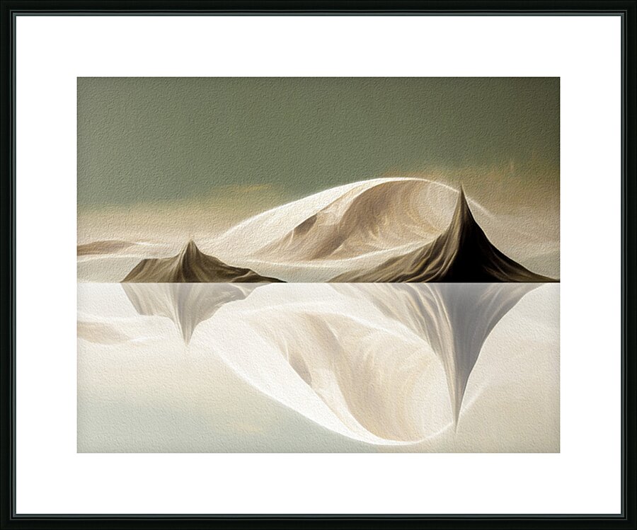 Icebergs Above and Beneath Picture Frame print
