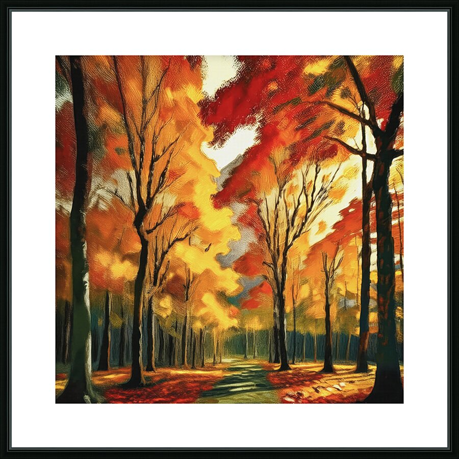 Maple Tree Forest Picture Frame print