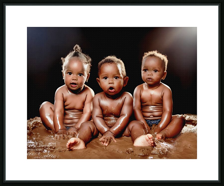 Muddy  Toddlers Picture Frame print