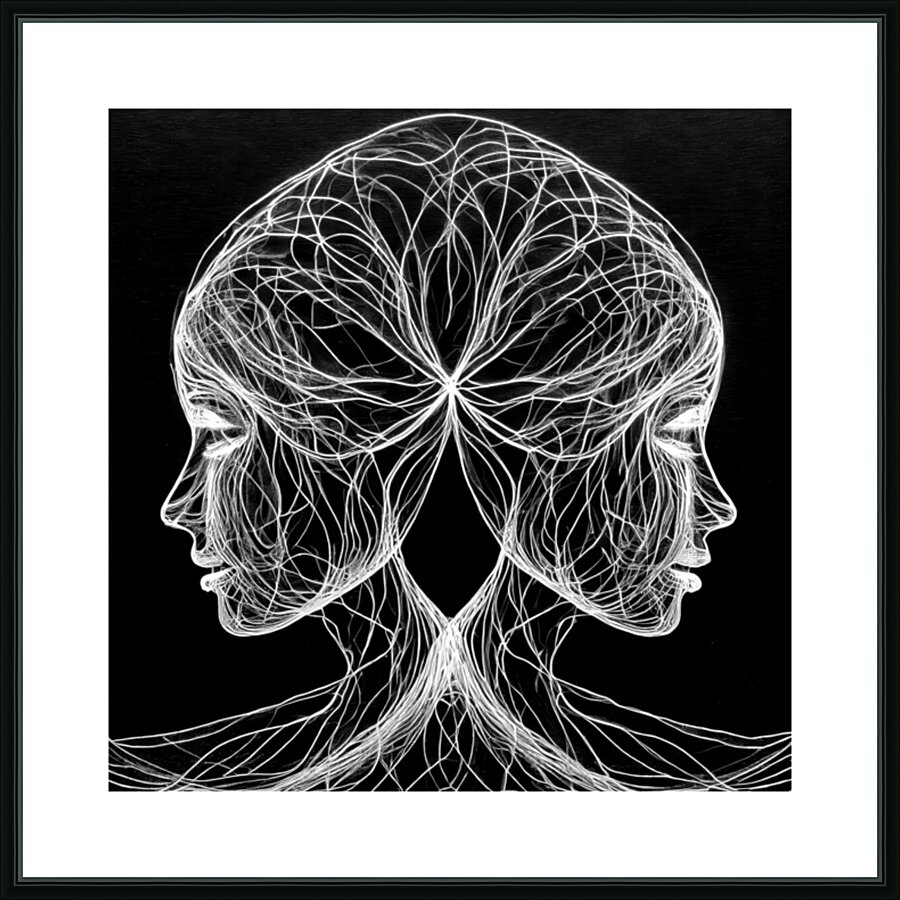 String Art  Picture Frame print