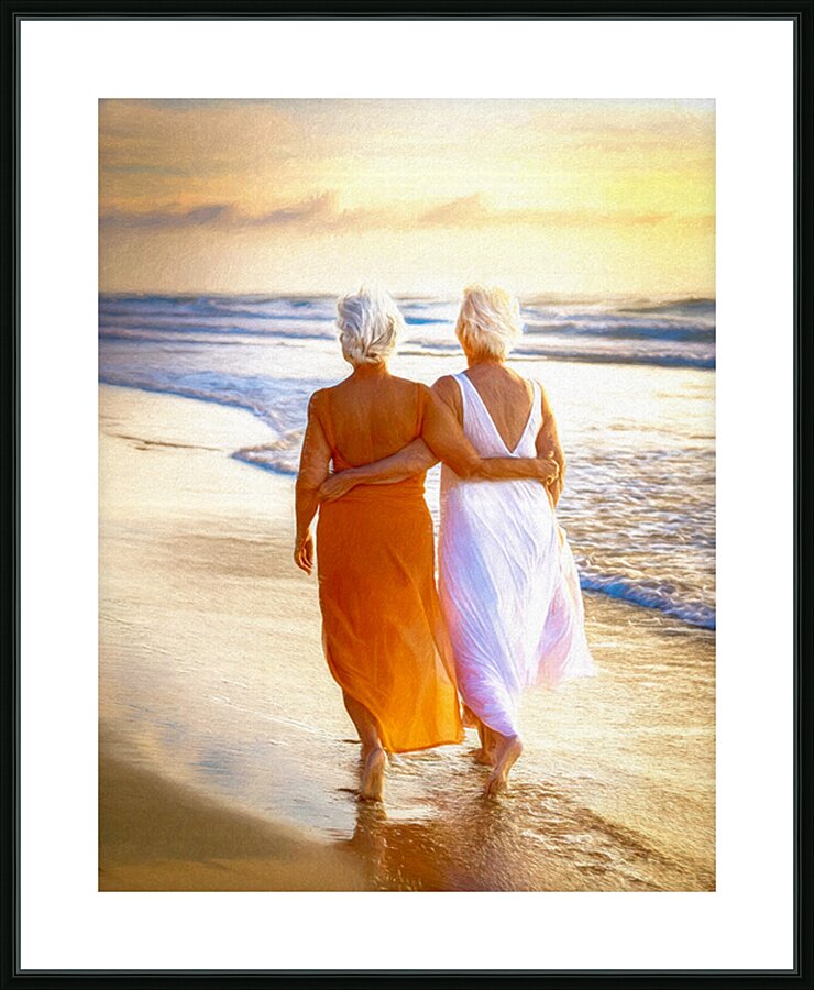 LOVING A STROLL Picture Frame print