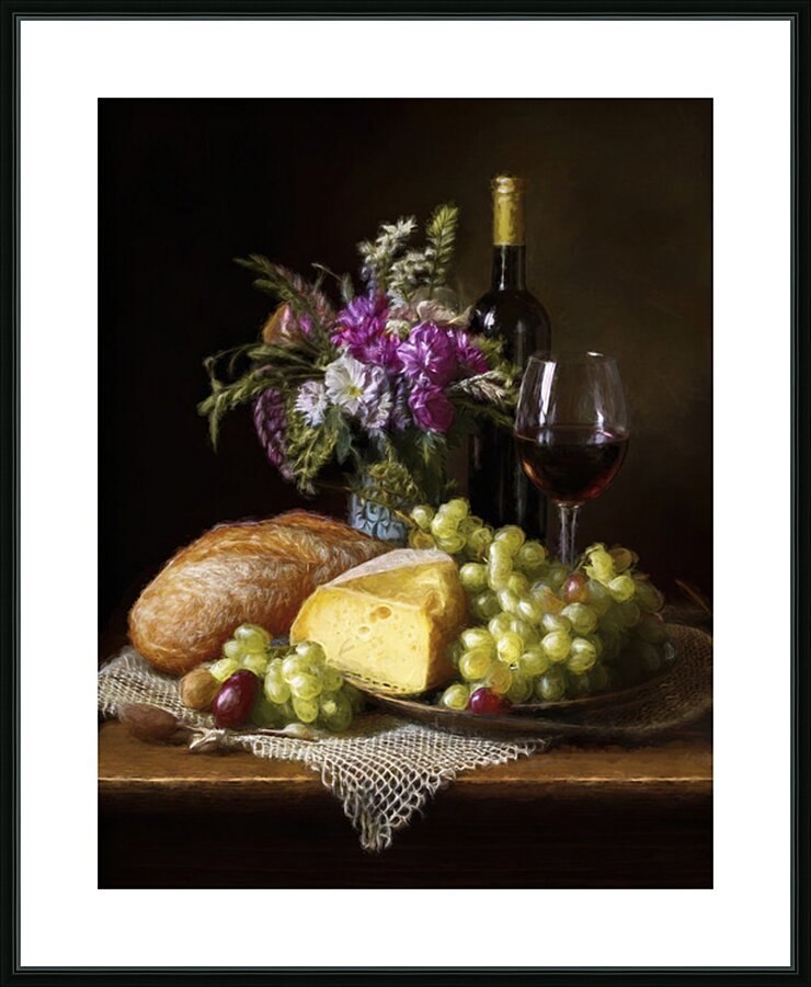 Feast for One Picture Frame print