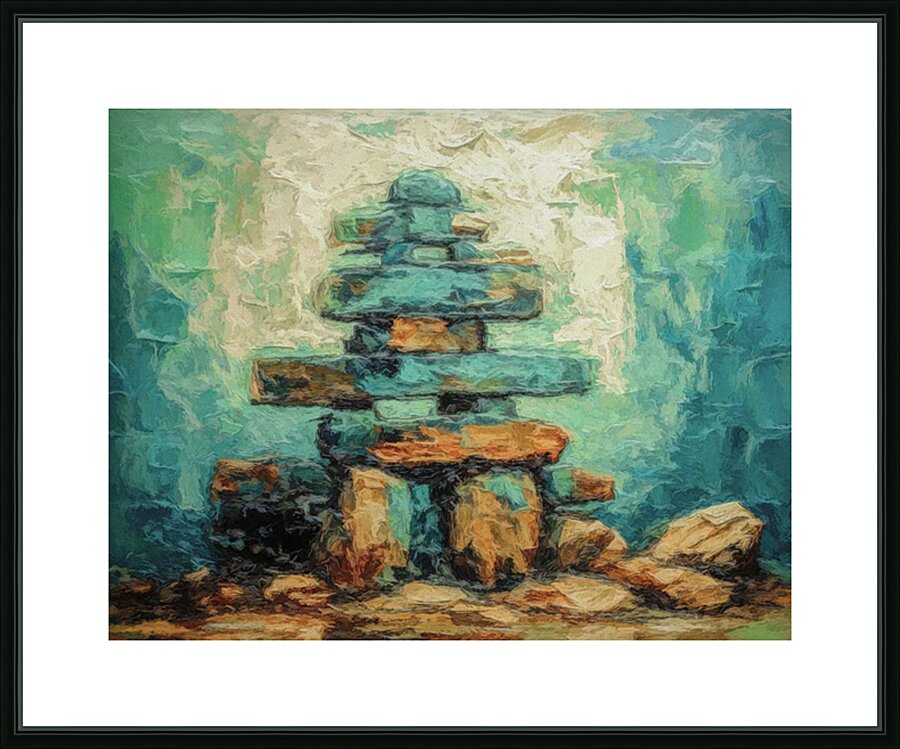Inukshuk  Picture Frame print