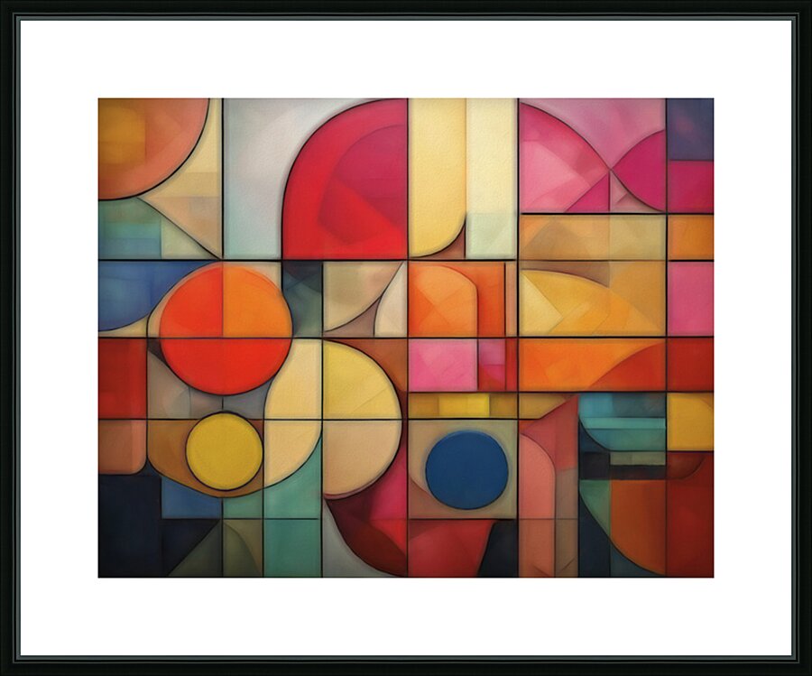 Colourful Abstract Picture Frame print