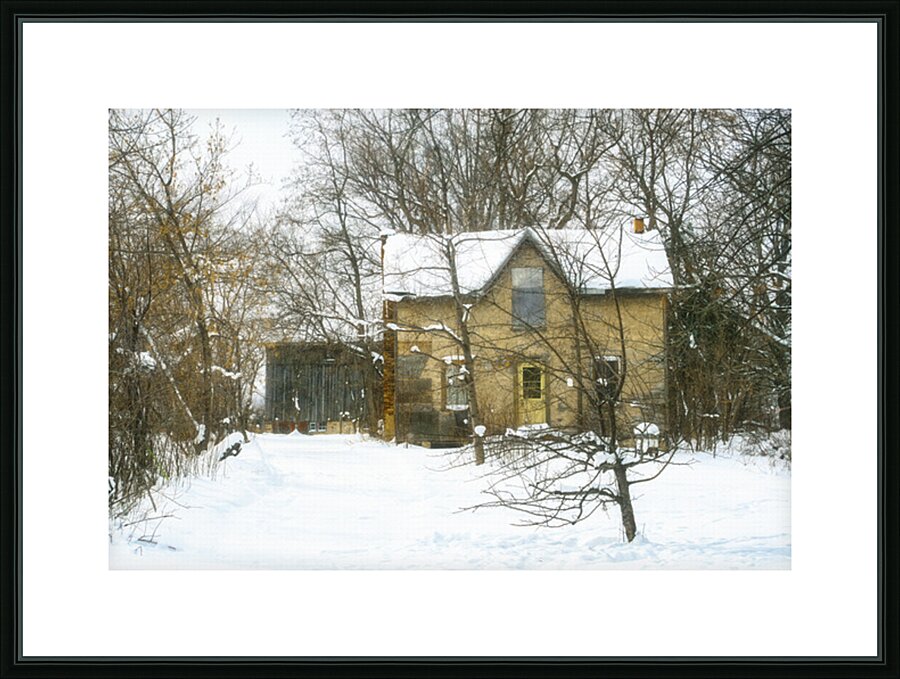 Yellow House Where Leroy Lived Picture Frame print