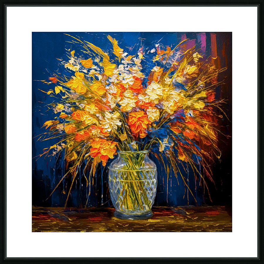 Not Sure About the Blue Wall Picture Frame print