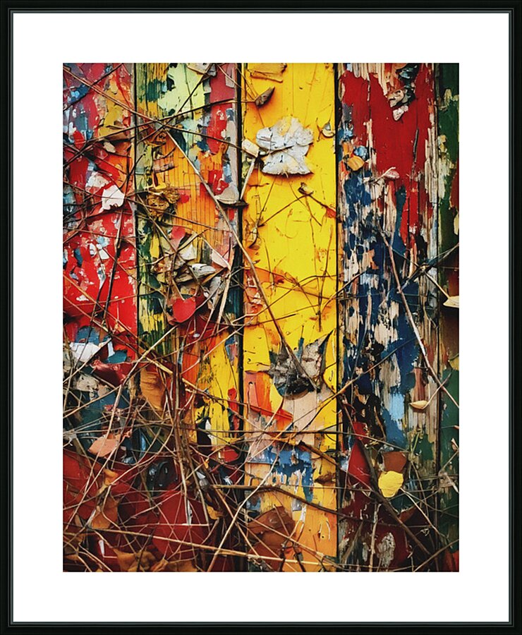 Side of the Barn in the Fall Picture Frame print