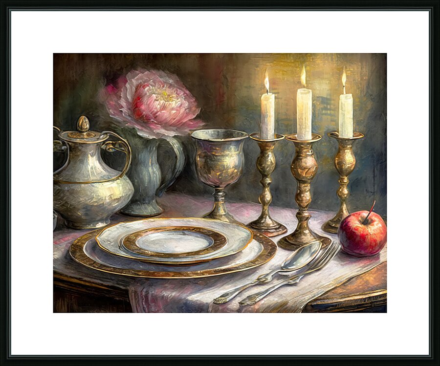 Special Dinner for One Picture Frame print