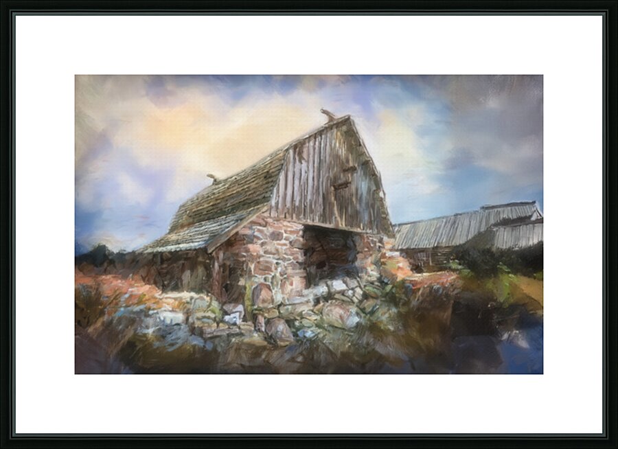 Beautiful Old Barn Picture Frame print