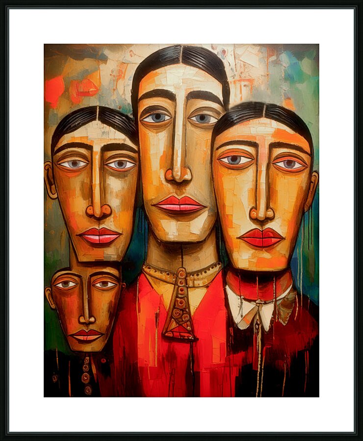 Four Brothers Picture Frame print