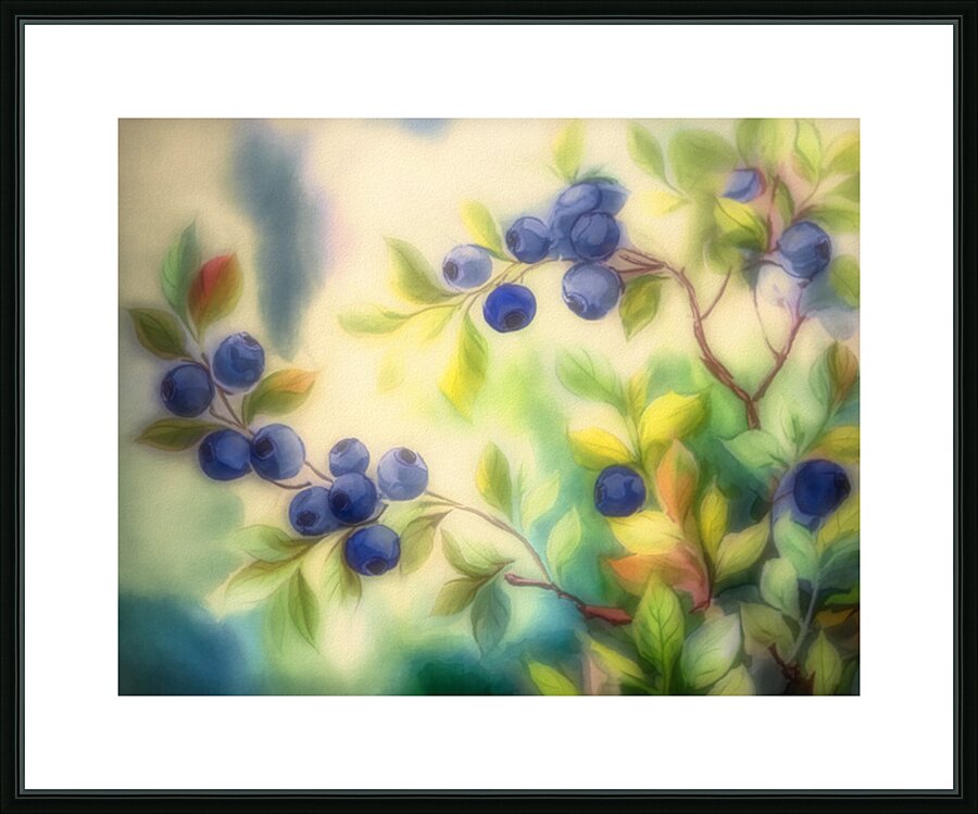 Blueberry Fields Forever Picture Frame print