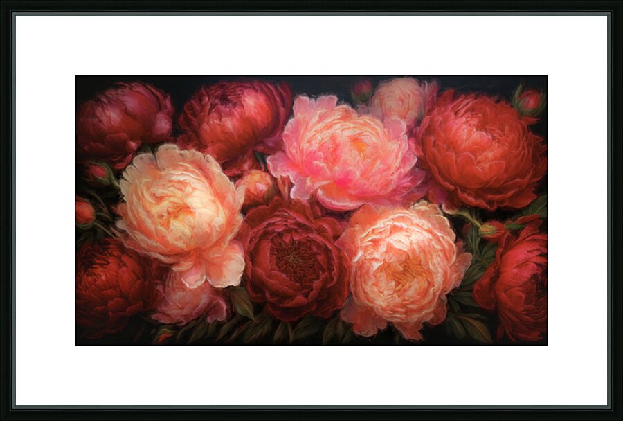 Peony Passion Picture Frame print
