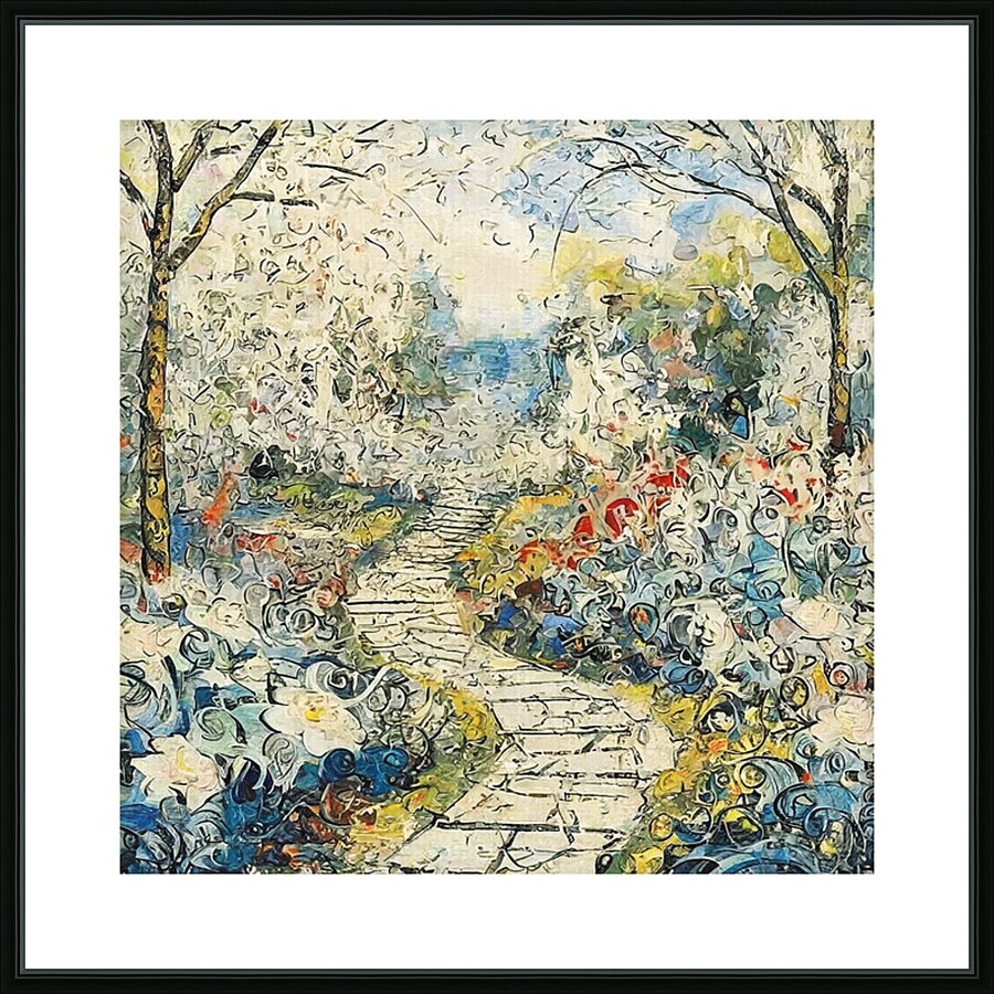 Path Through the Garden Picture Frame print