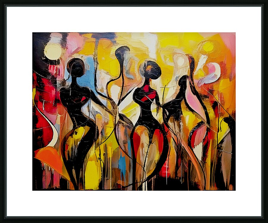 Lovers of Happy Dance Picture Frame print