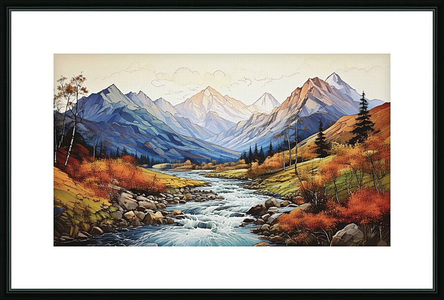 Peaceful Picture Frame print