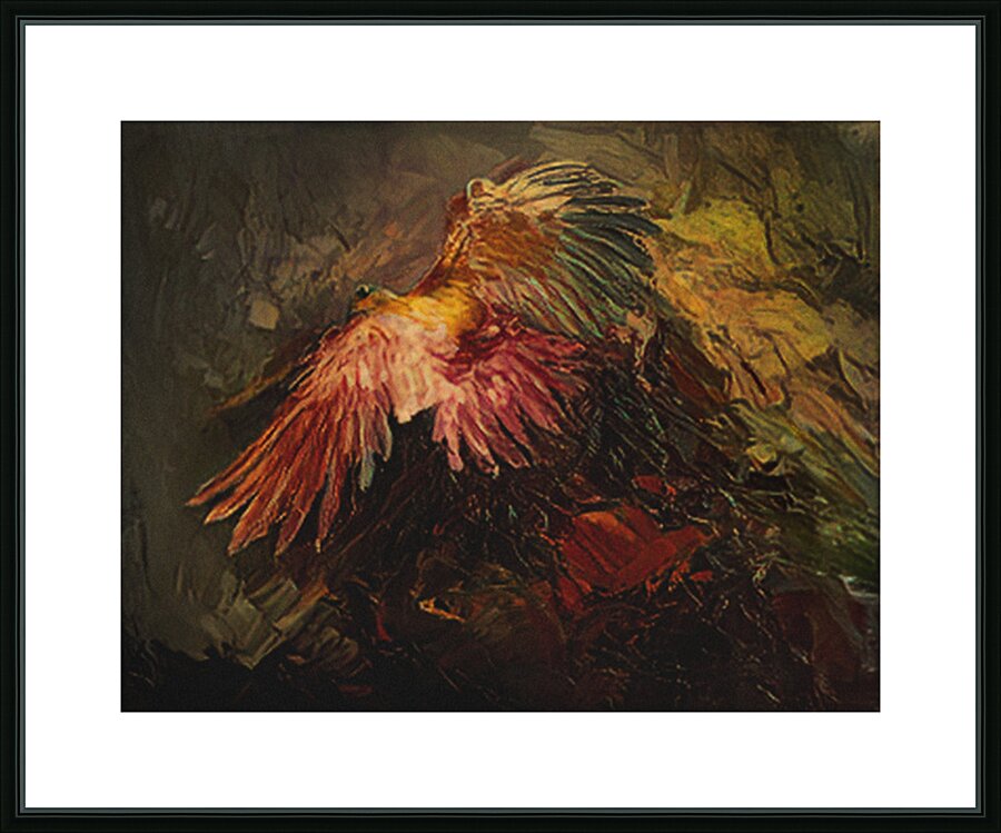 Hunter in the Dark Picture Frame print