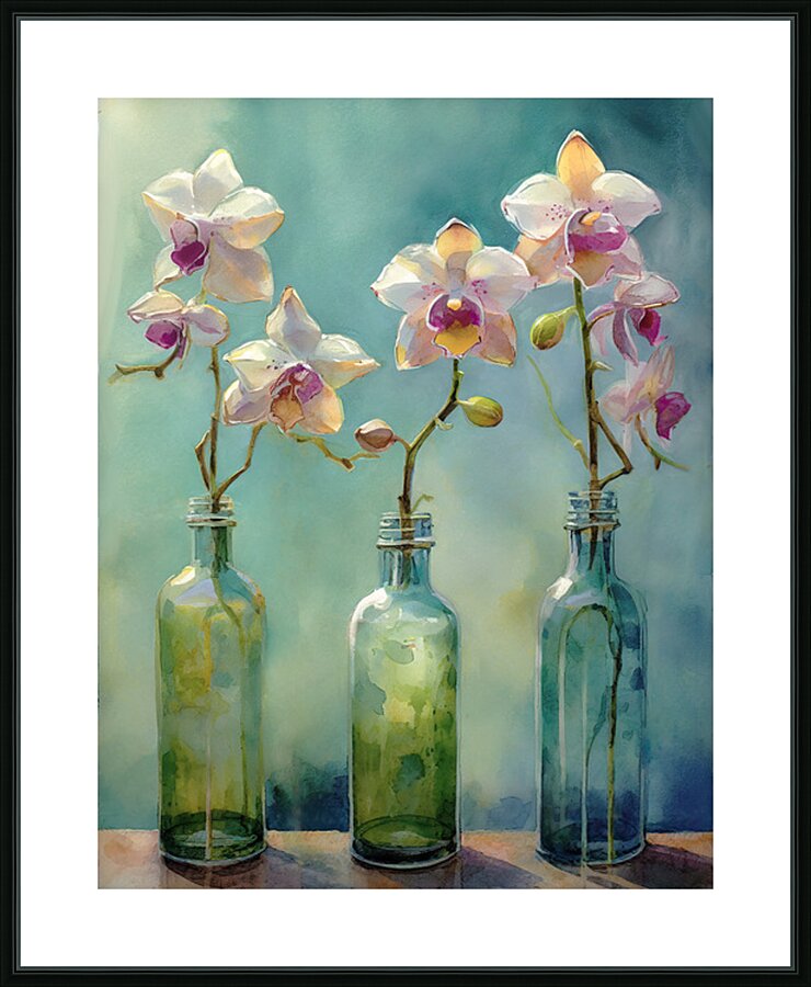 Rooting Orchids Picture Frame print
